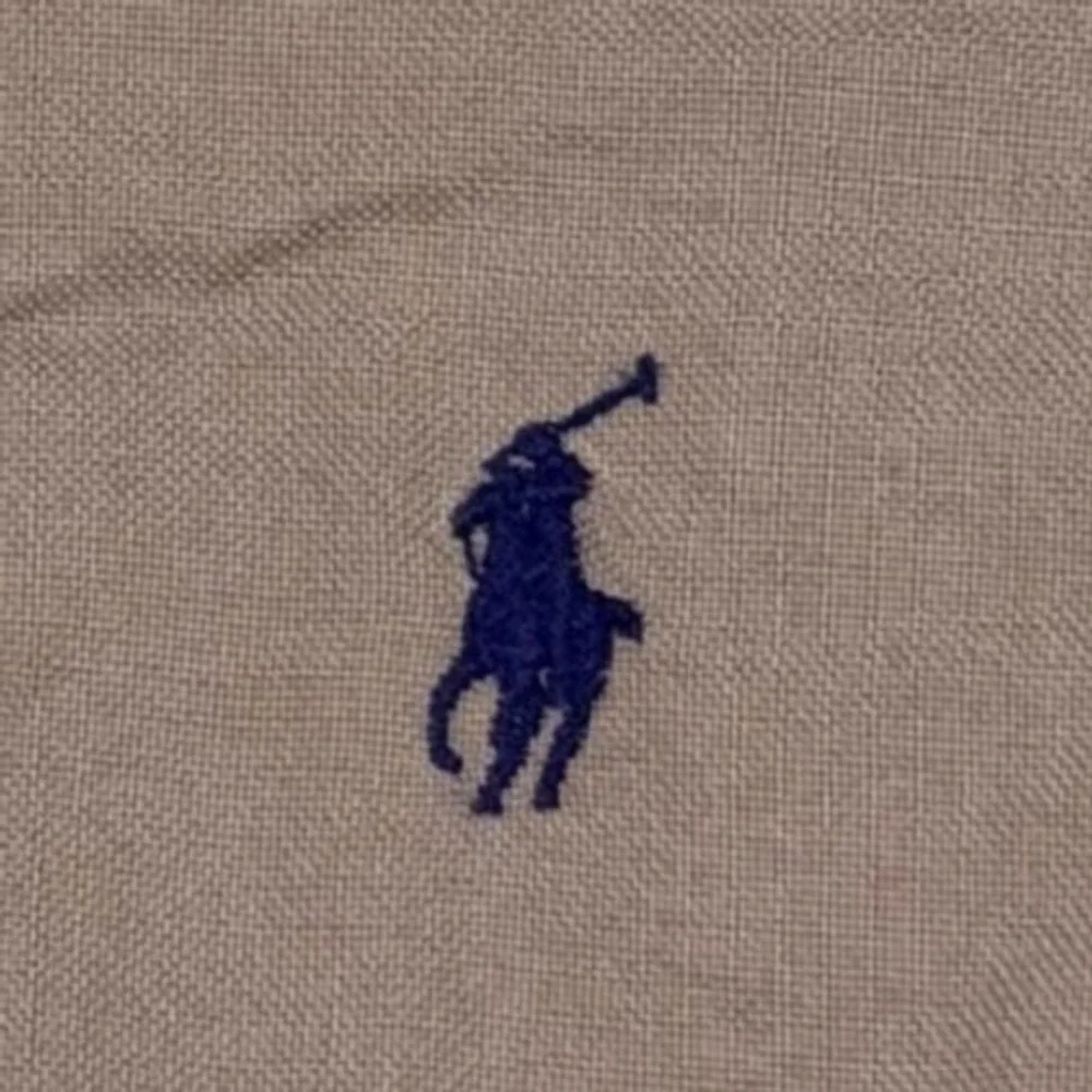 Polo Ralph Lauren Button Down Shirt Men Large Gray Classic Fit Blue Pony Office - Picture 3 of 11